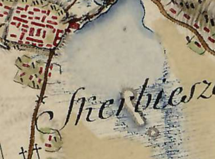 Mapa Skierbieszowa z XVIII w.