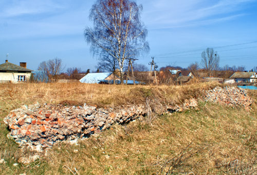 Frontowe zdjęcie zamku Białoboki