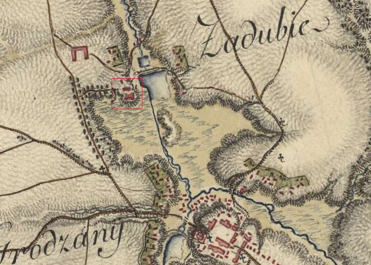 Mapa Bychawy z XVIII w.